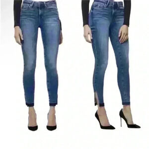 Good American “Good Legs Split Seam” Skinny Jeans Size 6/28 Excellent Condition!